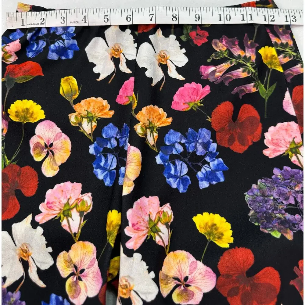 Alice + Olivia RMP Bootcut Pants Timeless Blossom Floral Mid Rise Size 0 - Picture 10 of 15